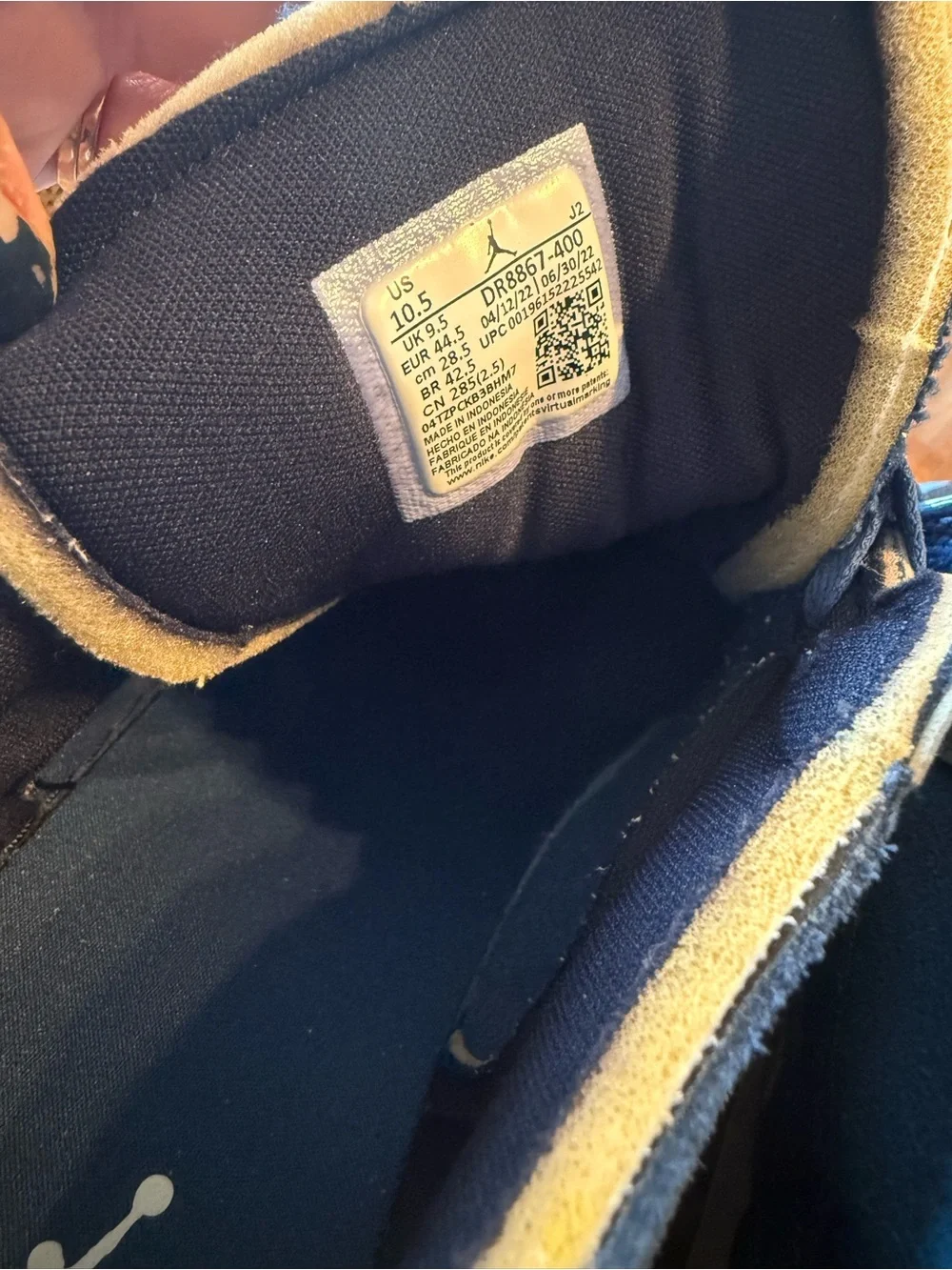 Navy Jordan’s